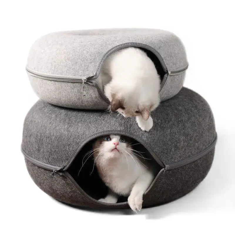 Cozy Cat Donut Bed