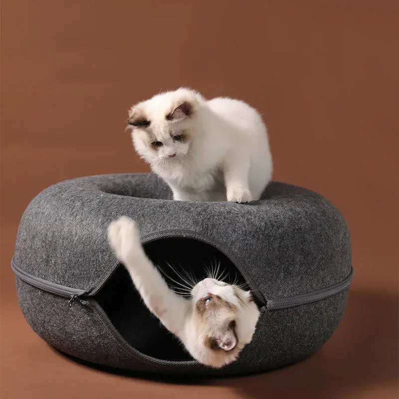Cozy Cat Donut Bed