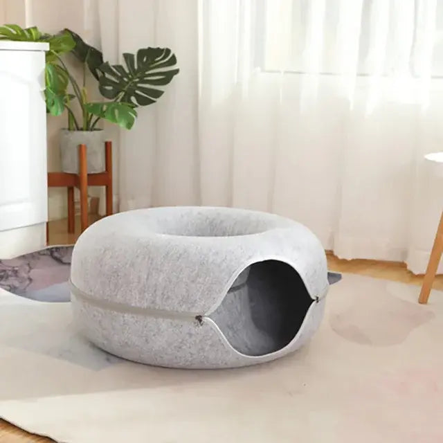 Cozy Cat Donut Bed