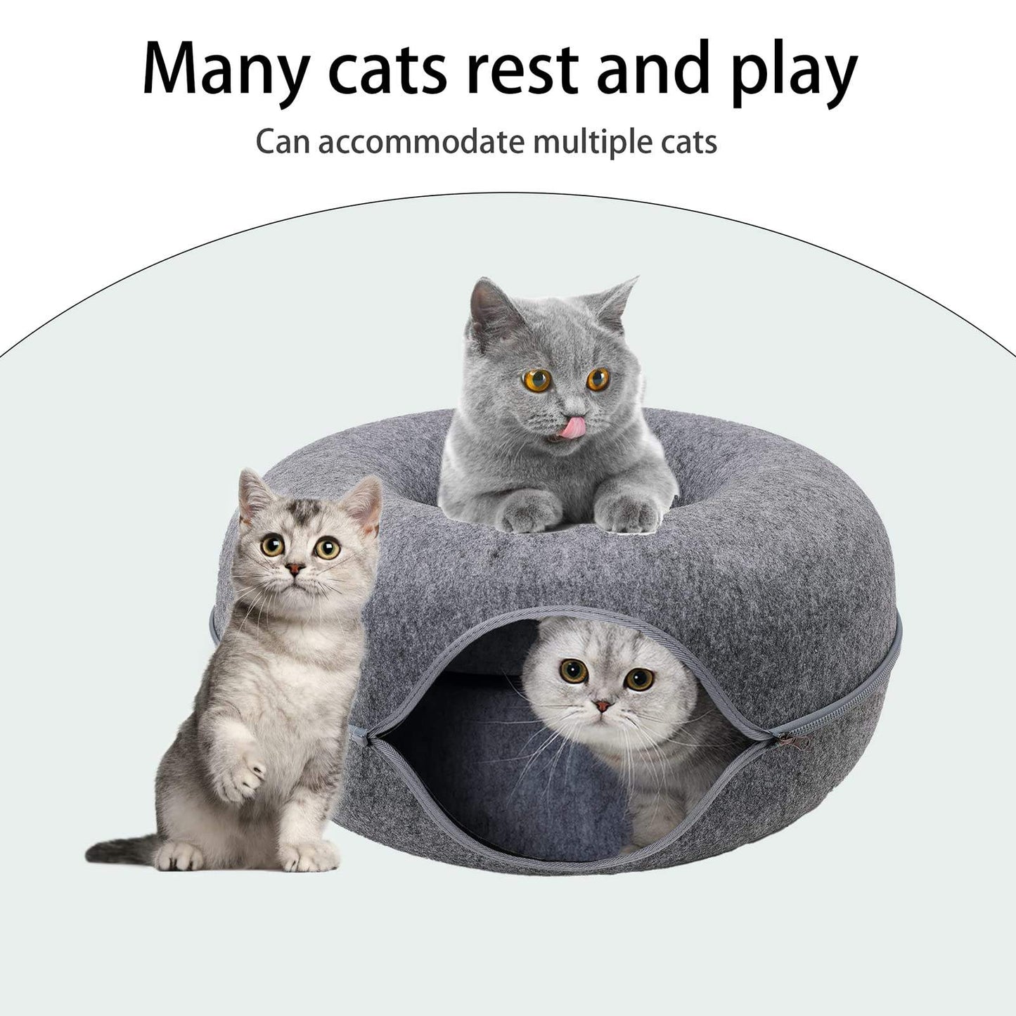 Cozy Cat Donut Bed