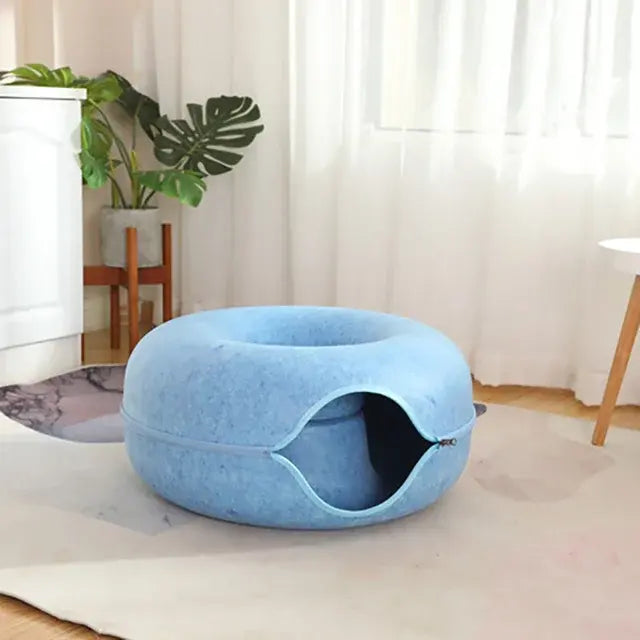Cozy Cat Donut Bed