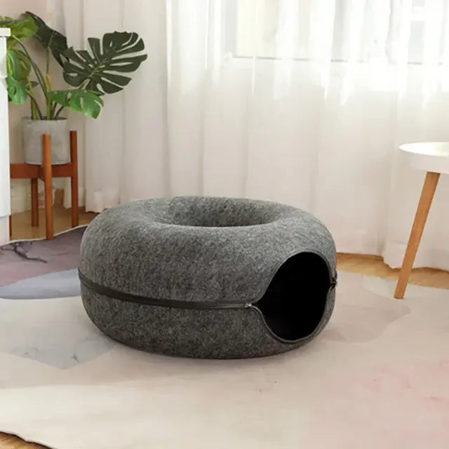 Cozy Cat Donut Bed