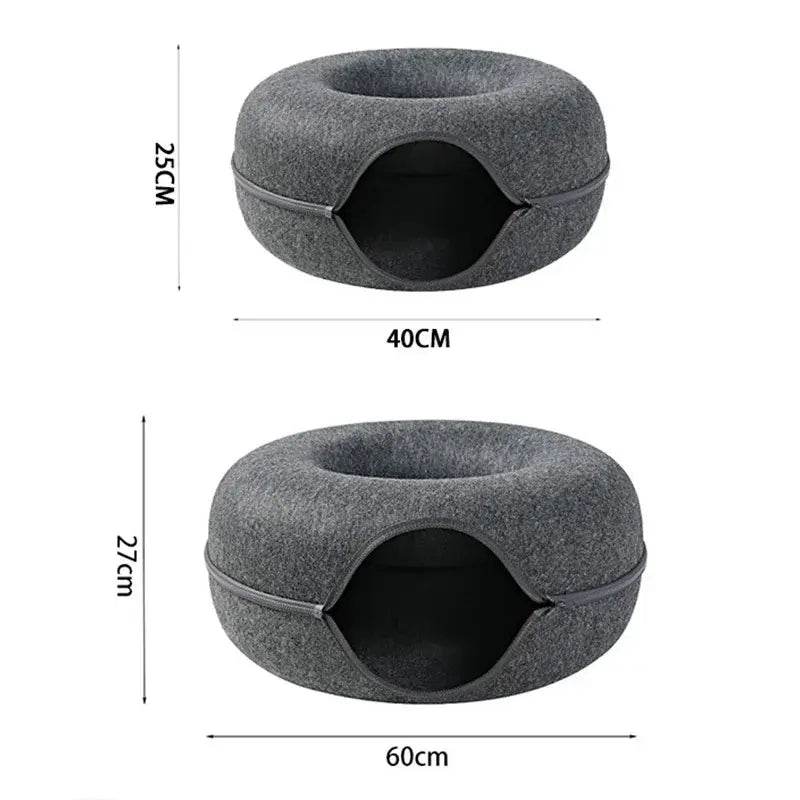 Cozy Cat Donut Bed