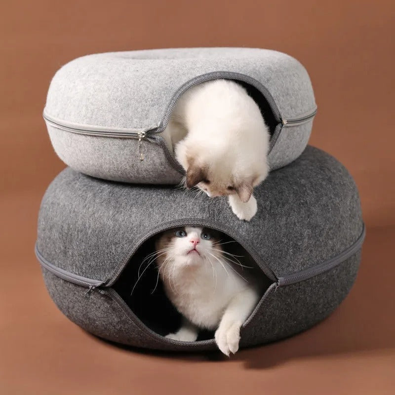 Cozy Cat Donut Bed