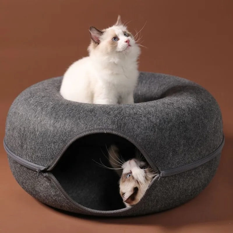 Cozy Cat Donut Bed
