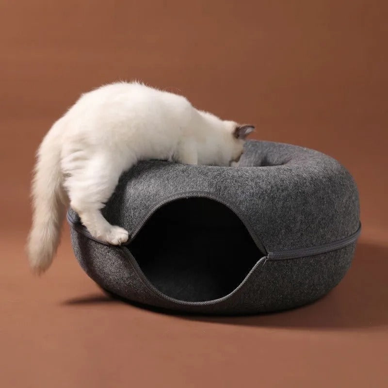Cozy Cat Donut Bed